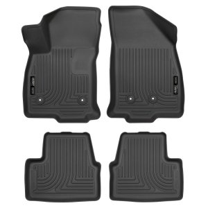Chevrolet Volt Floor Mats - Front + Rear - Husky Liners - WeatherBeater - Black - 2016